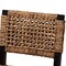 Baxton Studio Alise Modern Bohemian Dark Brown Mahogany Wood and Banana Fiber Counter Stool 228-13127-ZORO - alternate 6